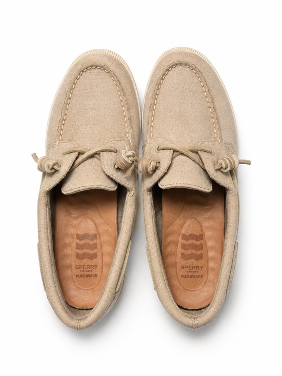 Sperry Shoes - Sperry A/O 2-Eye Plushwave Boat Shoes Taupe Women’s Size 6.5